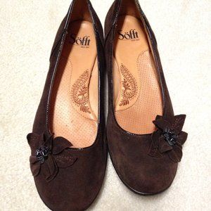 Brown Suede leather flats